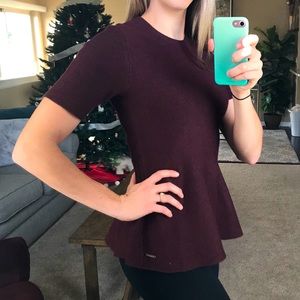 NWT Tahari Peplum Sweater